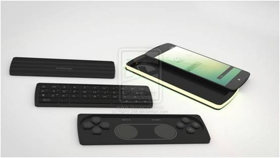 谷歌Nexus P3概念設(shè)計 可側(cè)滑出手柄和電池