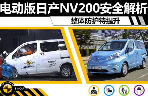 電動版日產(chǎn)NV200安全解析 整體防護待提升