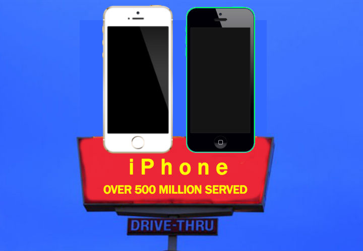 蘋果售出第5億部iPhone手機 應用下載量突破500億