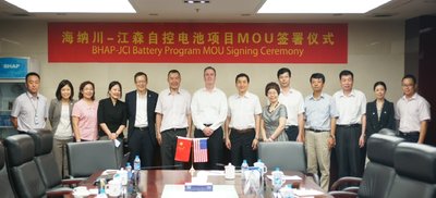 江森自控與北汽集團合作開拓中國動力電池市場