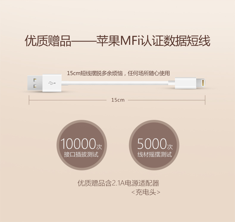玫瑰金華麗來襲 電小二iPhone專用充電寶上市! 玫瑰金華麗來襲 電小二iPhone專用充電寶上市!