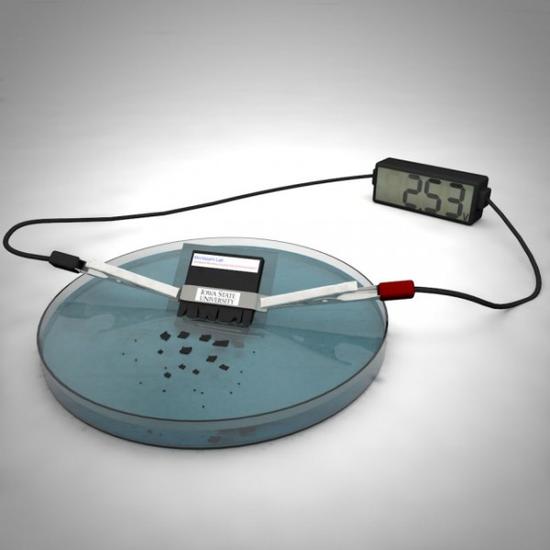瞬態電池已研發成功：遇水可自動分解