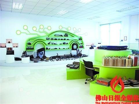 邦普集團廢舊電池回收展示區