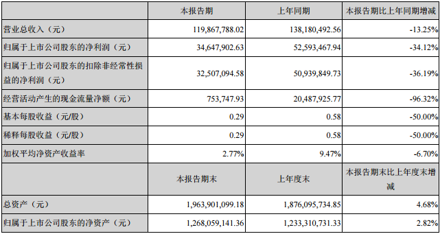 星源材質主要會計數據和財務指標 星源材質主要會計數據和財務指標