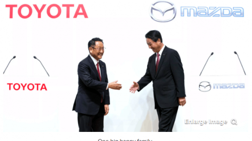 兩大日本汽車廠商聯(lián)手 馬自達與豐田將共同開發(fā)電動汽車
