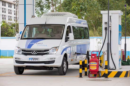日前，上汽大通FCV80燃料電池車(chē)在廣東佛山投入運(yùn)營(yíng)
