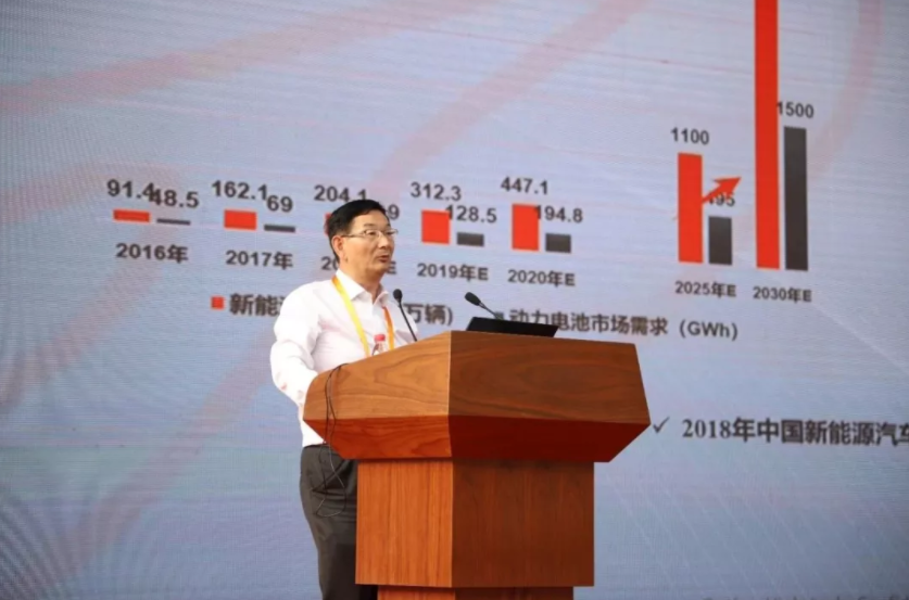 合肥國(guó)軒副總裁、工程研究總院常務(wù)副院長(zhǎng)徐興無在安徽創(chuàng)新館講解國(guó)軒高科的電池技術(shù)路線