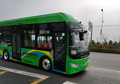 搭載應用大連化物所金屬雙極板電堆技術的氫燃料電池公交車上線運行