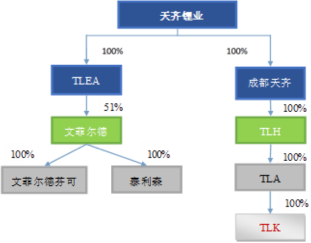 本次交易前,TLEA及相關標的的主要股權結構 本次交易前,TLEA及相關標的的主要股權結構