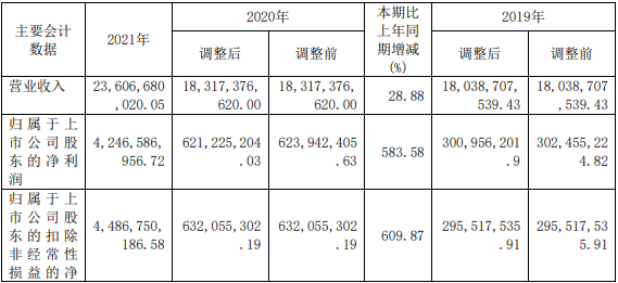 興發(fā)集團(tuán)近三年主要會(huì)計(jì)數(shù)據(jù)和財(cái)務(wù)指標(biāo)（單位：元）