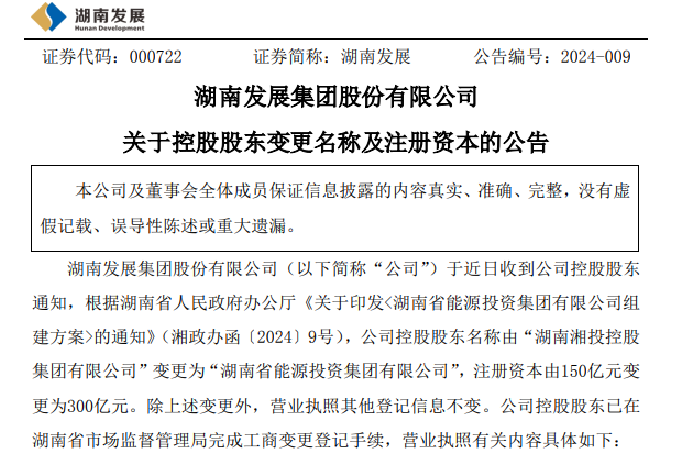 注冊資本300億元！又一省組建能源集團！
