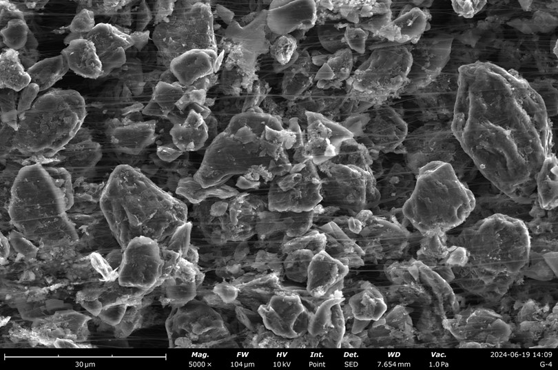 石墨負極2%PTFE含量自支撐膜截面SEM