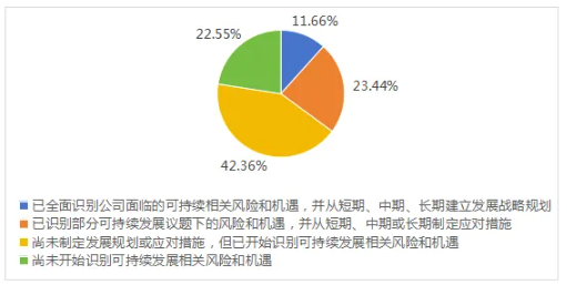 圖6 上市公司可持續(xù)發(fā)展相關(guān)風(fēng)險(xiǎn)和機(jī)遇識(shí)別情況