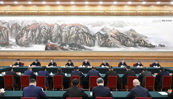 2月17日，中共中央總書記、國家主席、中央軍委主席習(xí)近平在京出席民營企業(yè)座談會并發(fā)表重要講話。 新華社記者 申宏 攝